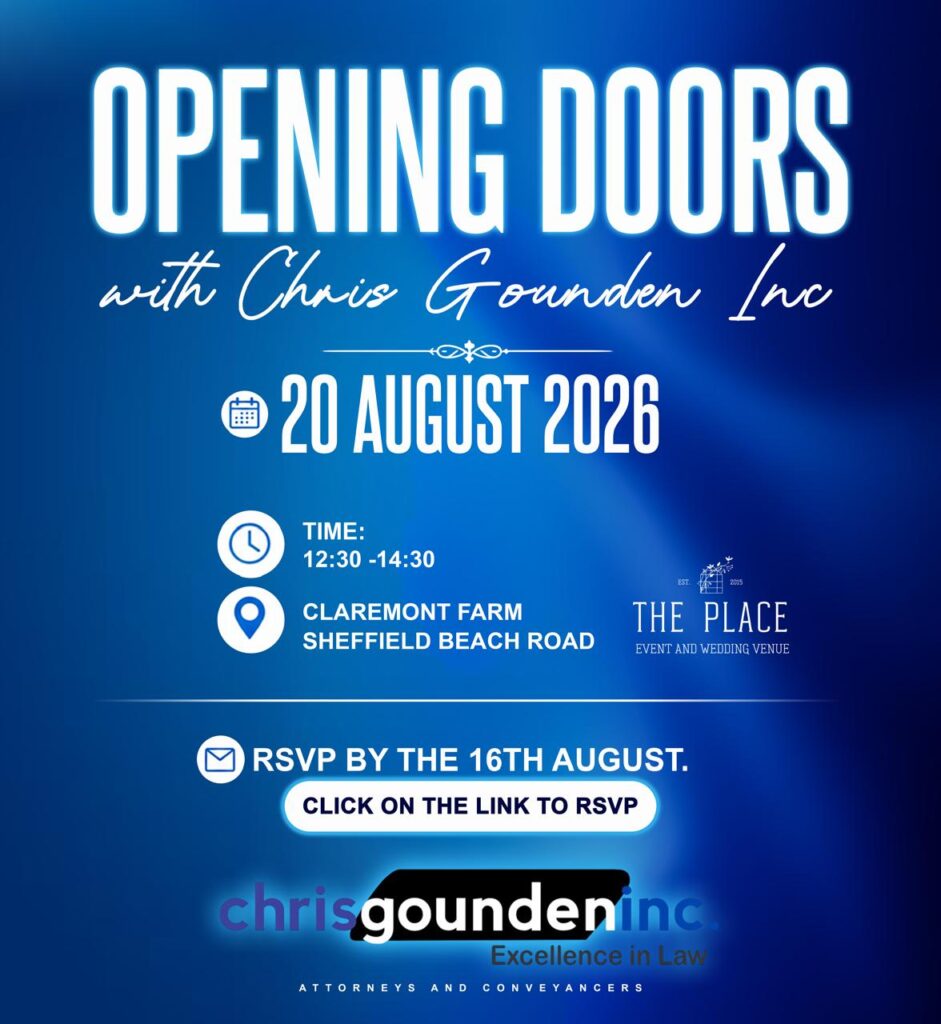 Poster for the Chris Gounden event at The Place